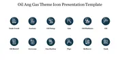 Top 12 Oil Ang Gas Theme Icon Presentation Template