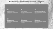 Marble Business Plan PPT Presentation and Google Slides