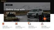 Innovative Online Shop With Car Parts Presentation Template