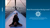 Amazing Boat Presentation Background Slide PowerPoint