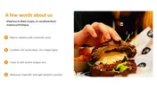 Attractive Street Food About Us PPT Template Slide Design