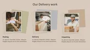 Creative Delivery Services Presentation Slide PowerPoint