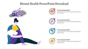 Four Node Mental Health PowerPoint Download Slide Design