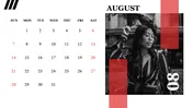 Best PowerPoint Calendar August 2022 Presentation Slide