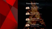 Portfolio PowerPoint Fire Presentation Template