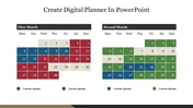 Create Digital Planner In PPT Template and Google Slides