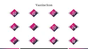 Creative Vaccine Icon PowerPoint Presentation Template 