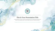 Elegant Watercolor Backgrounds PPT Presentation Slide 