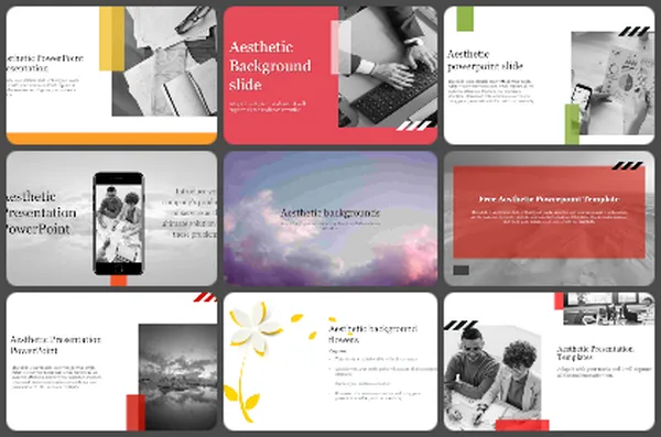 Aesthetic Powerpoint Templates