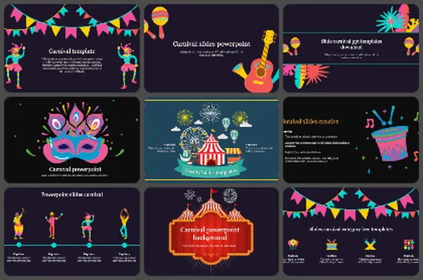 Carnivals Powerpoint Templates