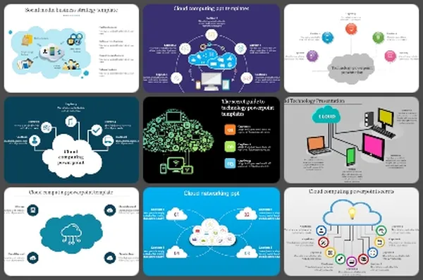 Cloud computing Powerpoint Templates