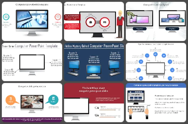 Computer Infographics Powerpoint Templates