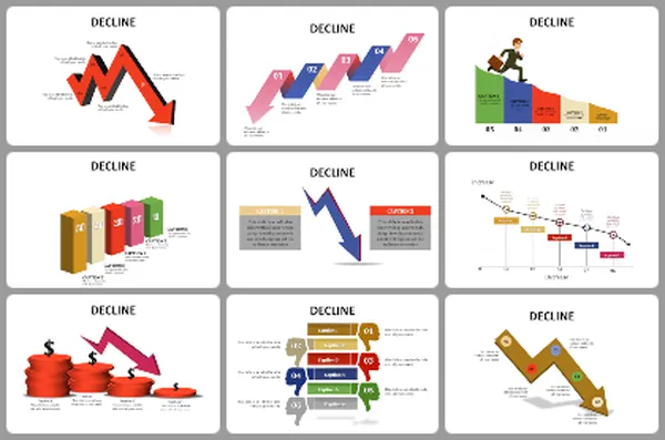 Decline Powerpoint Templates