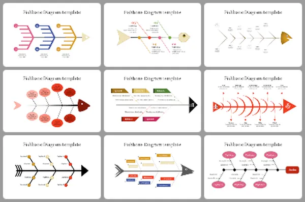 Fish Bone Powerpoint Templates