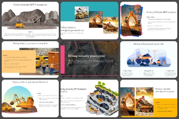 Mining Industry Powerpoint Templates