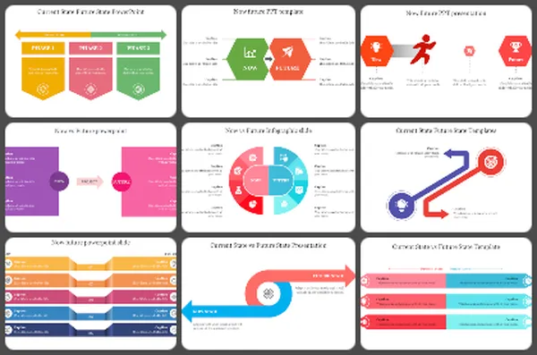 Now-Future slide Powerpoint Templates