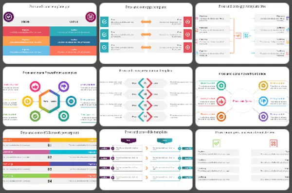 Pros & Cons Powerpoint Templates