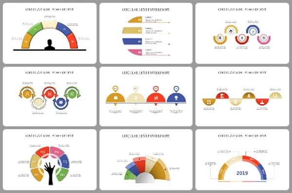 Circular - Semi Circle Powerpoint Templates